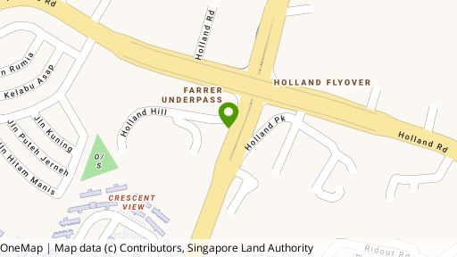 Map showing the location of Holland Hill Lodge