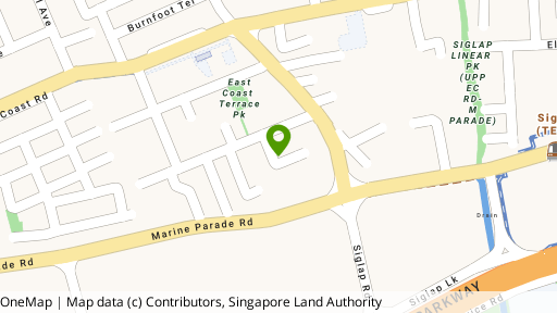 Map showing the location of Fernwood Terrace