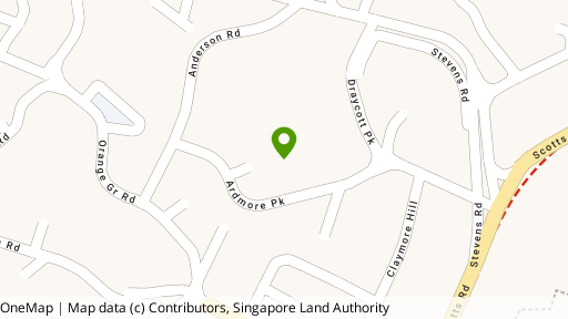 Map showing the location of Ardmore Park
