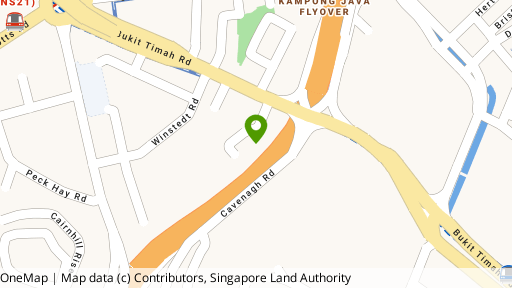 Map showing the location of Cavenagh Court