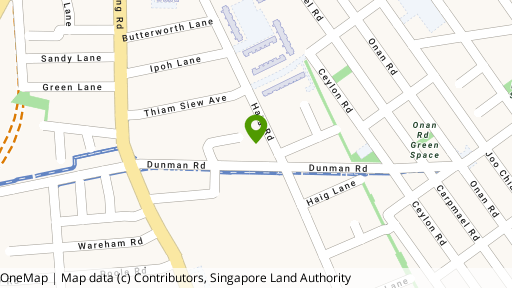 Map showing the location of Dunman View