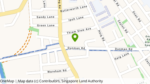 Map showing the location of Paradise Palms