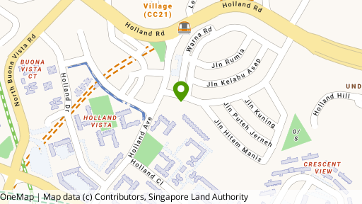 Map showing the location of Warner Court