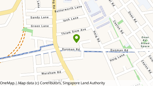 Map showing the location of Dunman Place