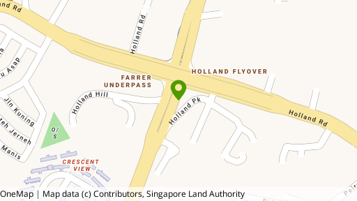 Map showing the location of Hollandswood Court