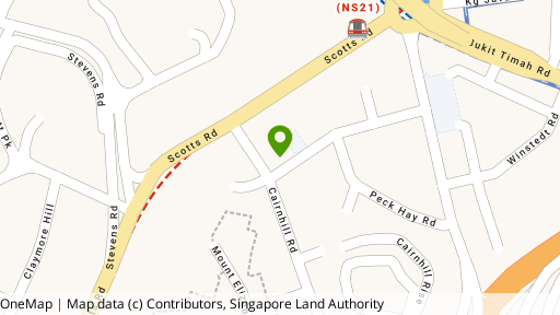 Map showing the location of Suites @ Cairnhill