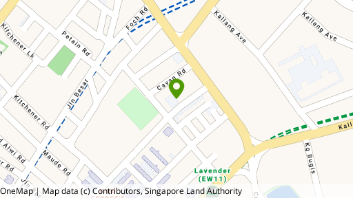 Map showing the location of 111D King Georges Avenue