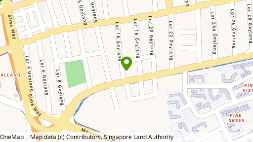 Map showing the location of 69B Lorong 16 Geylang