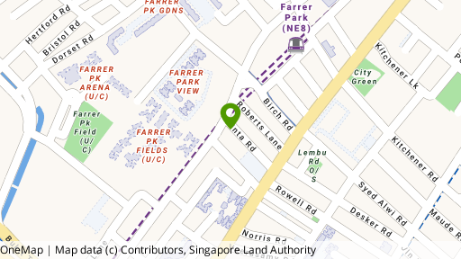Map showing the location of 39C Kinta Road