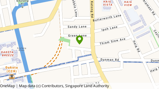 Map showing the location of Melrose Ville