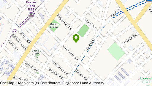 Map showing the location of City Square Residences