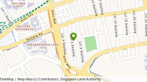 Map showing the location of 37D Lorong 6 Geylang