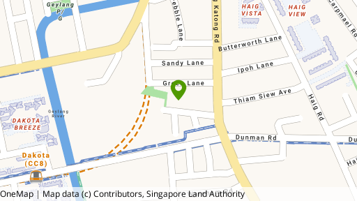 Map showing the location of 22 Rose Lane