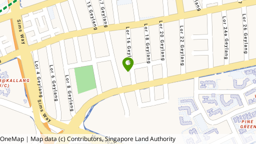 Map showing the location of Canberlin Apartments