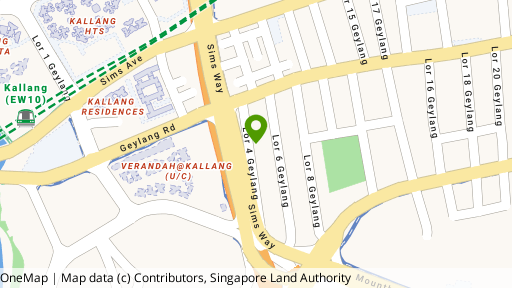 Map showing the location of 11 Lorong 4 Geylang