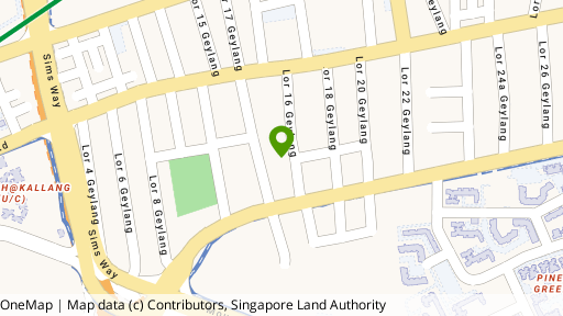 Map showing the location of 54 Lorong 16 Geylang