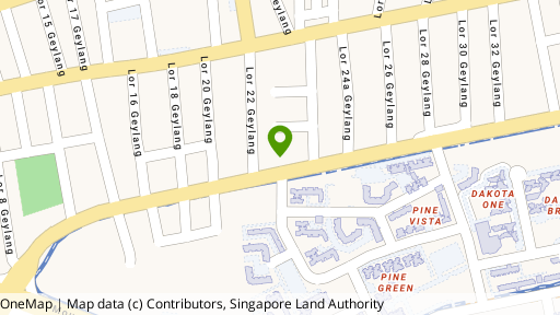 Map showing the location of Guillemard Suites