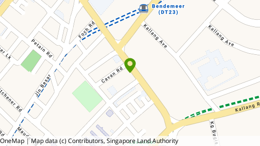 Map showing the location of 93 Lavender Street