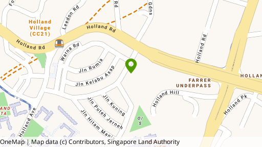 Map showing the location of Holland Residences
