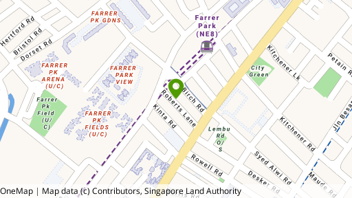 Map showing the location of 38 Roberts Lane