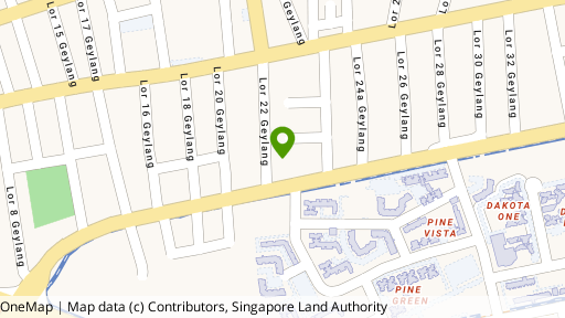 Map showing the location of Evergreen Residences