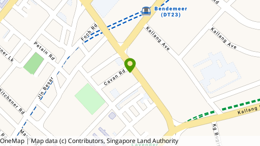 Map showing the location of 99/A/B/C/D Lavender Street