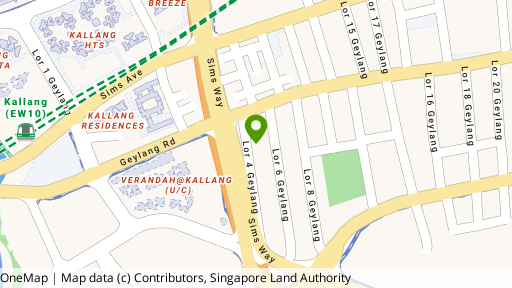 Map showing the location of Fern Lodge