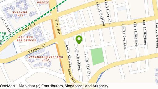 Map showing the location of Crystal Mansions