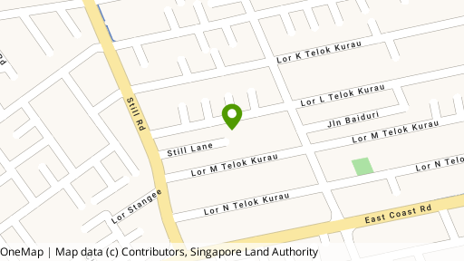 Map showing the location of Telok Kurau Mansion