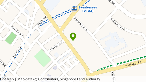 Map showing the location of 112 Lavender Street