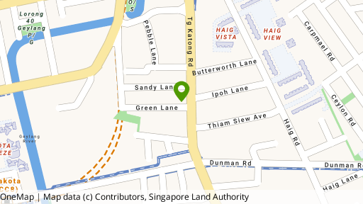 Map showing the location of 136C Tanjong Katong Road