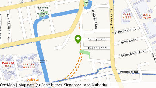 Map showing the location of 108B Lim Ah Woo Road