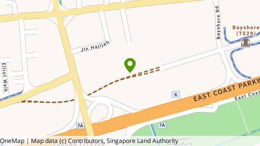 Map showing the location of Bayshore Park