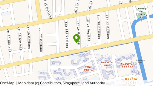 Map showing the location of Guillemard Apartments