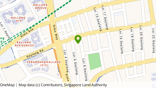Map showing the location of Goodview Apartments