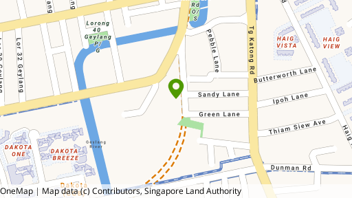 Map showing the location of 98B Lim Ah Woo Road