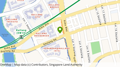 Map showing the location of Tye Building