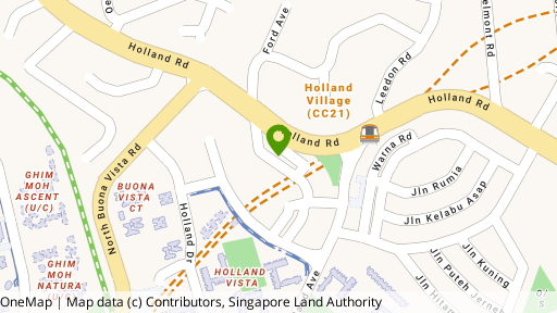 Map showing the location of 34 Lorong Mambong