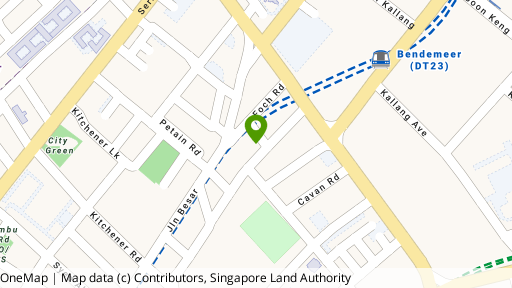 Map showing the location of Qinan Buildng