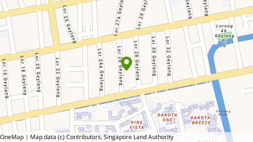 Map showing the location of Sunflower Mansions