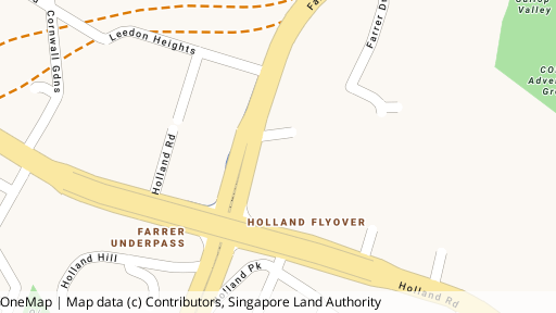 Map showing the location of Waterfall Gardens (strata scheme terminated)