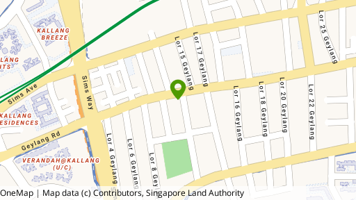 Map showing the location of 250B Geylang Road
