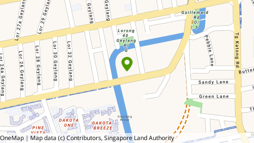 Map showing the location of The Sunny Spring