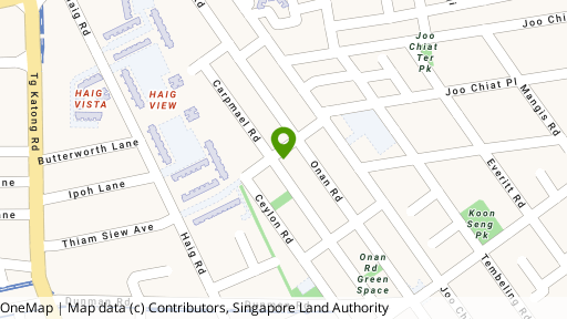 Map showing the location of 13 Crane Road