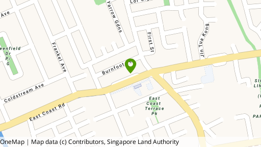 Map showing the location of 721A East Coast Road