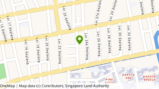 Map showing the location of Edenz Loft