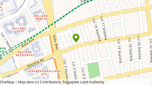 Map showing the location of 241B Geylang Road