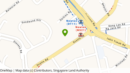 Map showing the location of Scotts Highpark