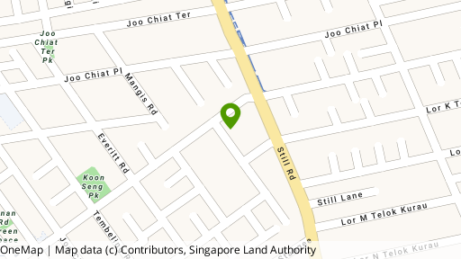 Map showing the location of One @ Pulasan
