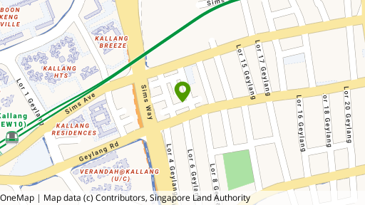 Map showing the location of Singapore Ji Yang Cai Clan Association